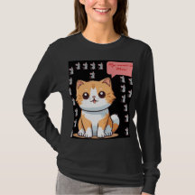 Moe T-shirt met Cartoonkat en tekst "Mijn naam is