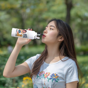 Moe team "Fijne Vibes" gepersonaliseerde waterfles