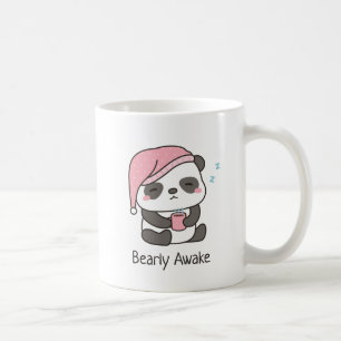 Moe teddybeer-panda nauwelijks wakker Humor koffie Koffiemok