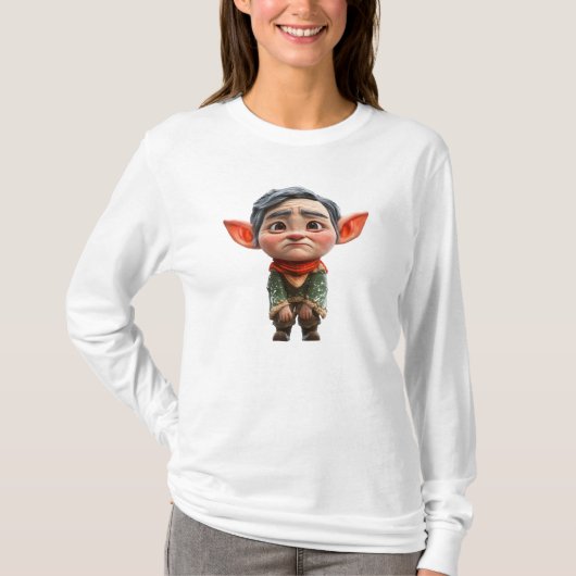 Moe vader Kerst Elf Vrouwen T-shirt (Voorkant)