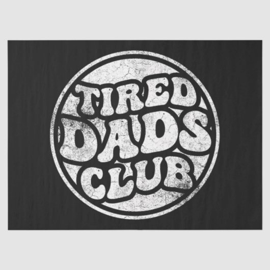 Moe vaders club grappig tissuepapier (Voorkant)