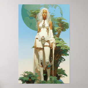 Moebius Maxfi: Adembenemend karakter Design Poste Poster