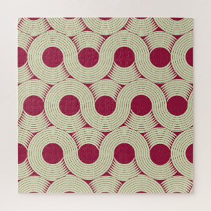 Moebiusstreep: Oneindige rood-groene Tegel Legpuzzel