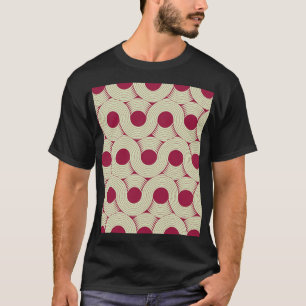Moebiusstreep: Oneindige rood-groene Tegel T-shirt