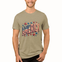 "Moed America" -  patriottische Starburst Des