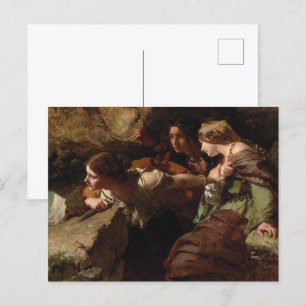 Moed, angst en wanhoop, kijk naar de strijd briefkaart