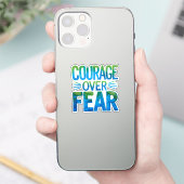Moed boven angst sticker (Telefoon)