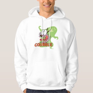 Moed de laffe hond aan   Ghost Graphic Hoodie