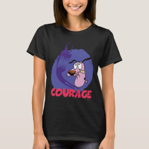 Moed de laffe hond aan Schaduwafbeelding T-shirt