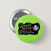 Moed de laffe hond | Creepy Stuff gebeurt Ronde Button 5,7 Cm (Voorkant /achterkant)