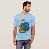 Moed de laffe hond | Eustace Graphic T-shirt (Voorkant volledig)