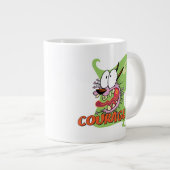 Moed de laffe hond | Ghost Graphic Extra Grote Beker (Voorkant rechts)