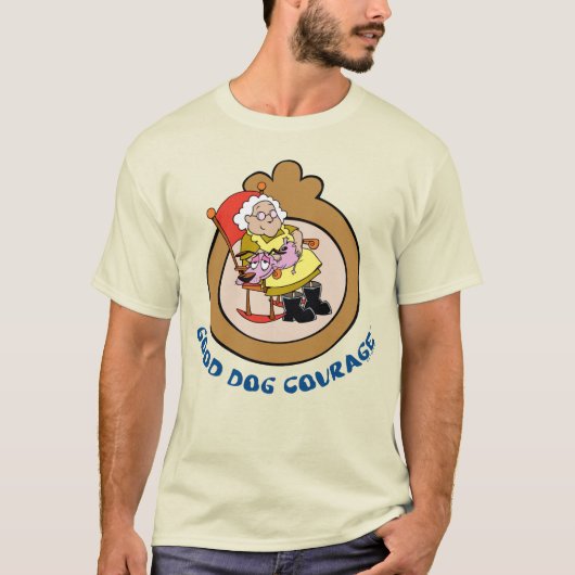 Moed de laffe hond | Good Dog Courage T-shirt (Voorkant)