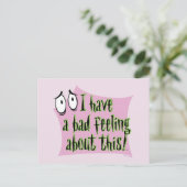 Moed de laffe hond | Ik heb een slecht gevoel.. Briefkaart (Staand voorkant)