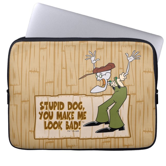 Moed de laffe hond | Je laat me er slecht uitzien. Laptop Sleeve (Voorkant)