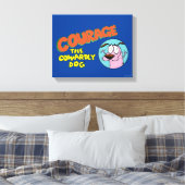 Moed de laffe hond | LOGO SHOW Canvas Afdruk (Insitu (Slaapkamer))