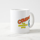 Moed de laffe hond | LOGO SHOW Extra Grote Beker (Voorkant rechts)