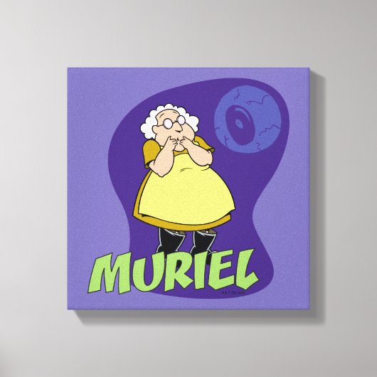 Moed de laffe hond | Muriel Graphic Canvas Afdruk (Voorkant)
