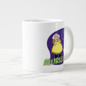 Moed de laffe hond | Muriel Graphic Extra Grote Beker (Voorkant rechts)