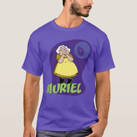 Moed de laffe hond | Muriel Graphic T-shirt (Voorkant)