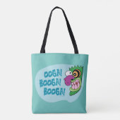 Moed de laffe hond | Ooga Booga Booga! Draagtas (Achterkant)