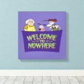 Moed de laffe hond | Welkom in Nergens Canvas Afdruk (Insitu (Houten vloer))