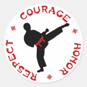 Moed Eer Respect man stickers