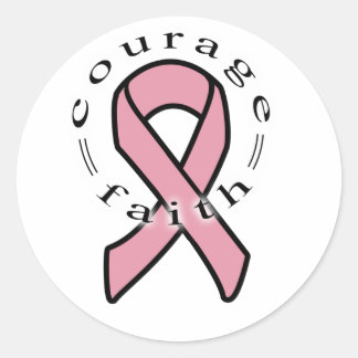 Moed en Geloof Ronde Sticker