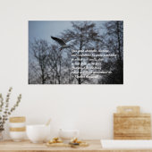 Moed en vertrouwen poster (Keuken)