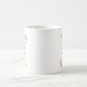 Moed en wees aardig | Waterverf Floral Koffiemok (Center)