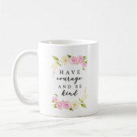 Moed en wees aardig | Waterverf Floral