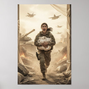 Moed in Chaos en Stille Ironie Poster