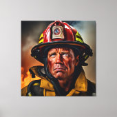 Moed in de Inferno Canvas Afdruk (Voorkant)