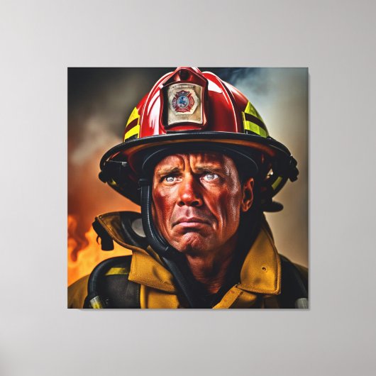 Moed in de Inferno Canvas Afdruk (Voorkant)