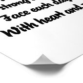 Moed inspirerend minigedicht poster (Hoek)