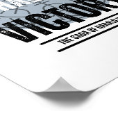 Moed is de helft van de overwinning poster (Hoek)