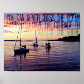 Moed om de kust te verlaten poster (Voorkant)