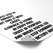 Moed om een inspirerend minigedicht te beginnen poster (Hoek)