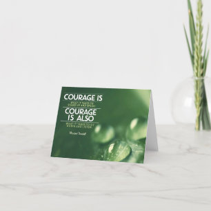 "Moed" Winston Churchill Inspirerend quote Bedankkaart