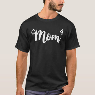 Moeder4 Moeder van 4 Moeder van Vier Kinder Mama M T-shirt
