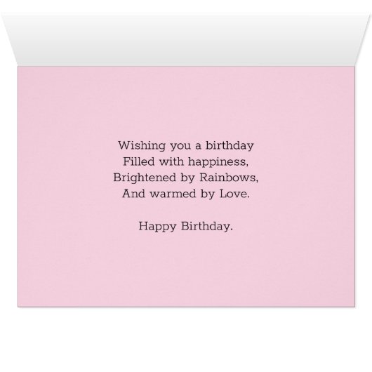 Moeder 105e verjaardag met roze bloemen (Binenzijde Horizontaal (Onderkant))