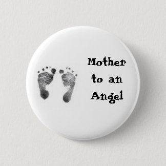 Moeder aan een Angel-Button Ronde Button 5,7 Cm