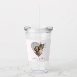 Moeder Aangepaste Naam & Foto Acrylaat Tumbler Acryl Drinkbeker