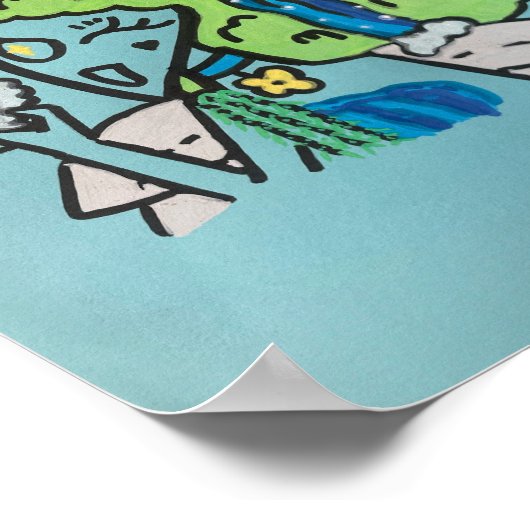 Moeder Aarde 8x10 Afdrukken Poster (Hoek)