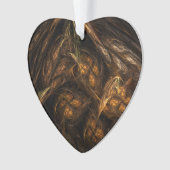 Moeder Aarde Abstracte Kunst Acrylhart Ornament (voorkant)