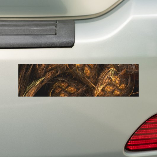 Moeder Aarde Abstracte Kunst Bumpersticker (Op auto)