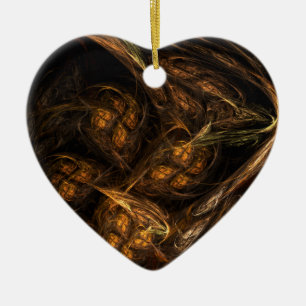 Moeder Aarde Abstracte Kunst Heart Ornament