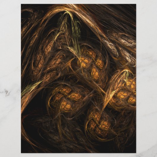 Moeder Aarde Abstracte Kunstbrochure Flyer (Voorkant)