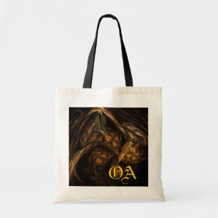 Moeder Aarde Abstracte Kunstmonogram Bag Tote Bag