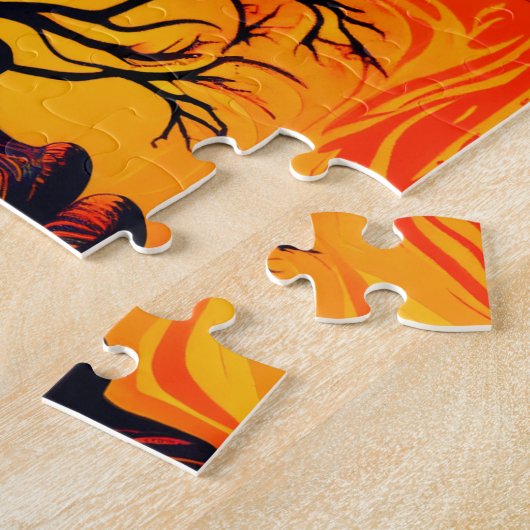 Moeder Aarde als boom Legpuzzel (Zijkant)